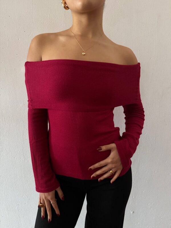 Top Isabella - burgundy