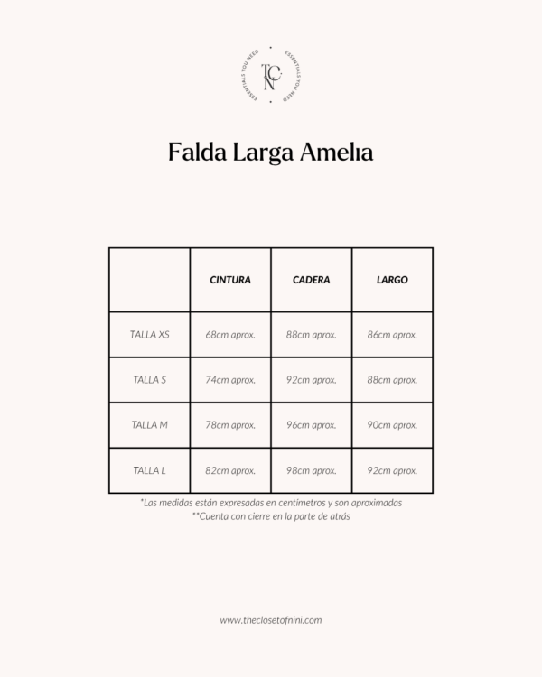 Falda Larga Amelia - perla