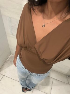 Top Melina – marron